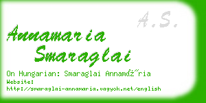 annamaria smaraglai business card